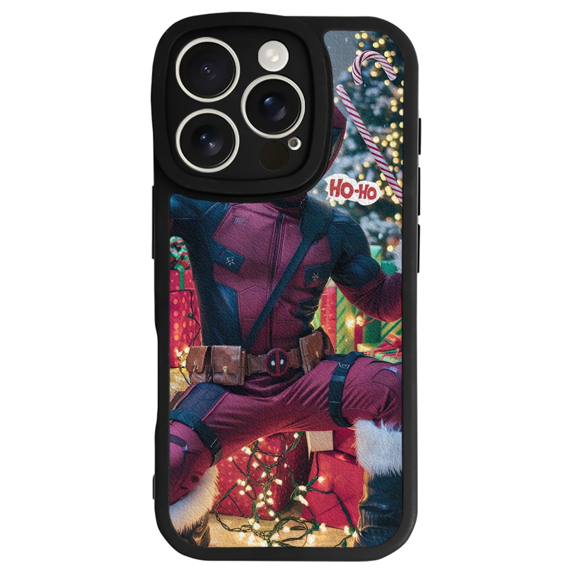 （画像用） Deadpool デッドプール 【iPhone 16シリーズ対応】シリコンスマホケース（レザー調） 材質：シリコン